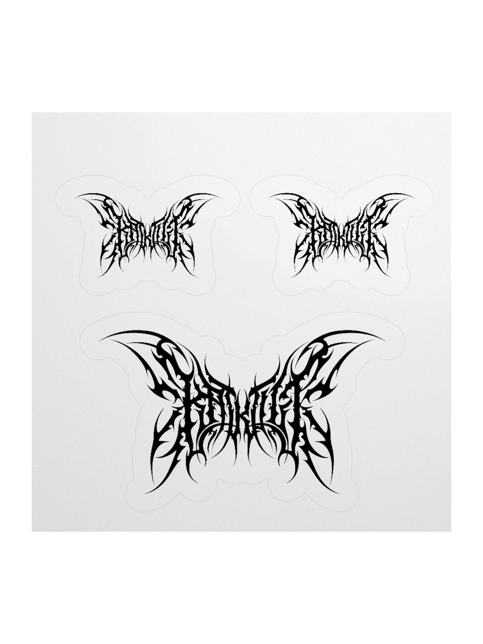 Kat Kult Stickers (Black) product image (3)