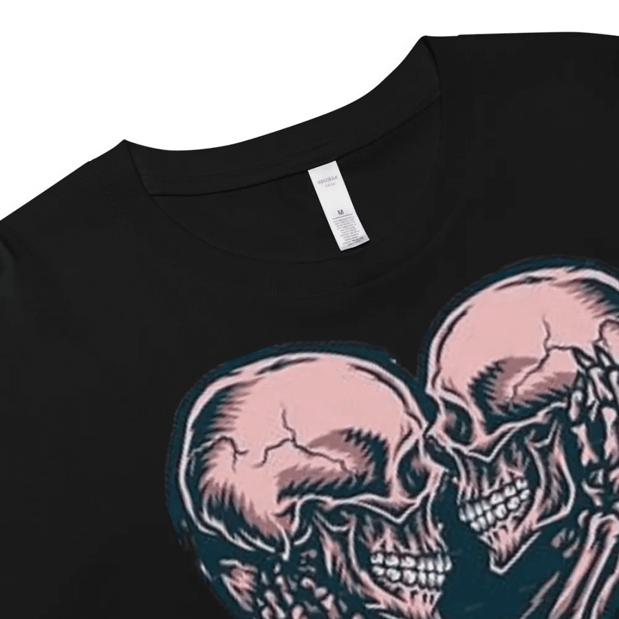 Gothic Love Skulls Women's Crop Top product image (12)