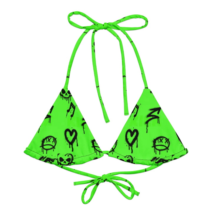 Graffiti Glam String Bikini Top product image (1)
