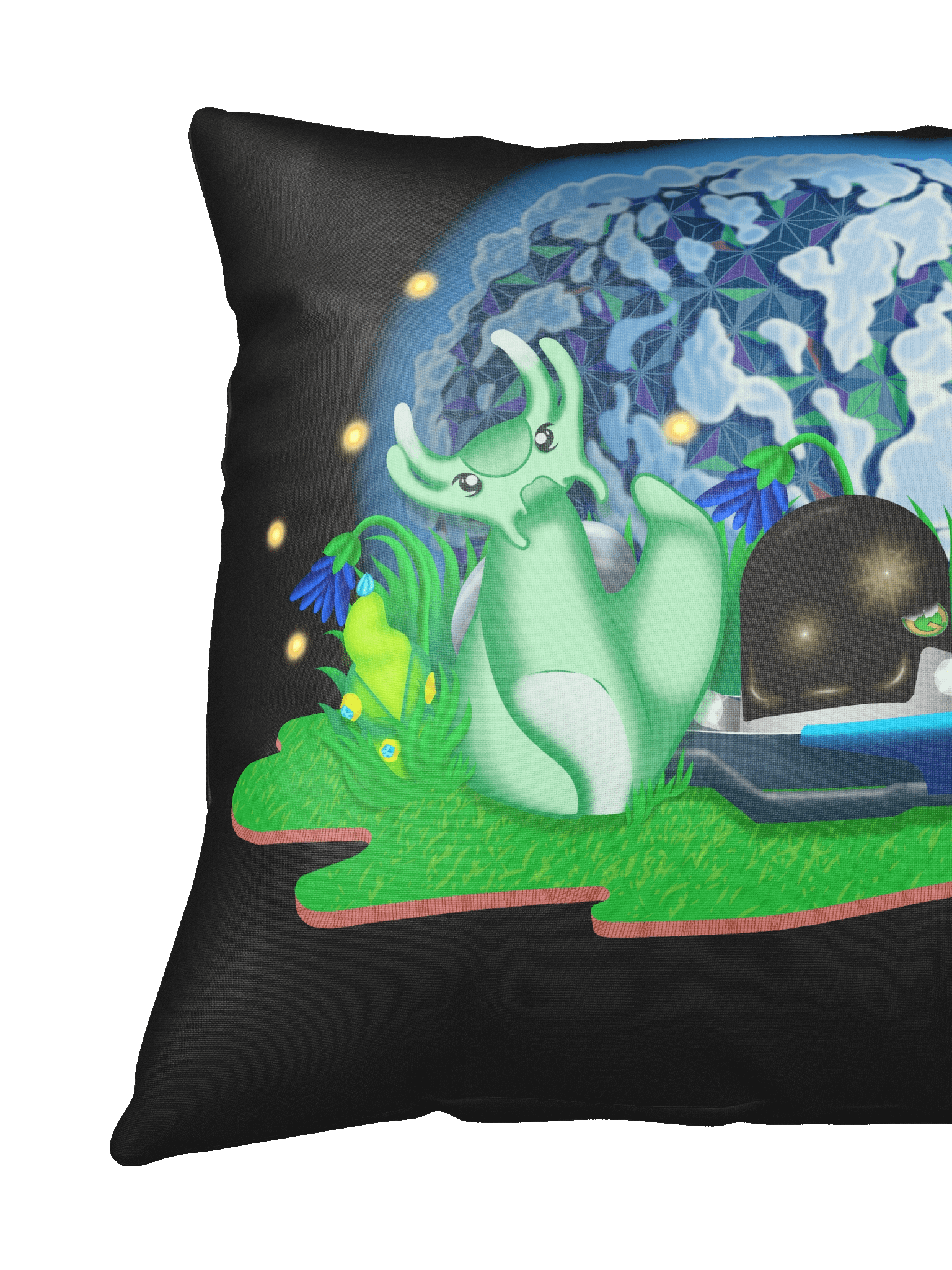 Cushion - Sylvie with Planet, Black product image (3)