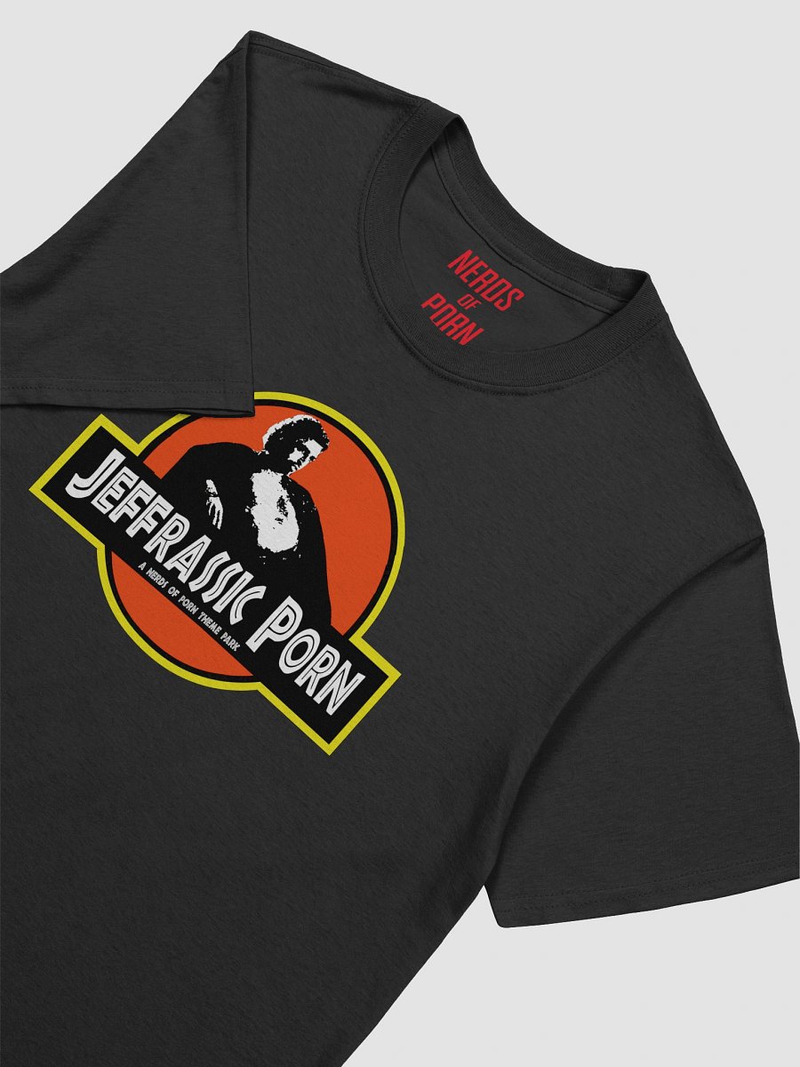 Jeffrassic Porn Theme Park Logo Tee (black) product image (3)