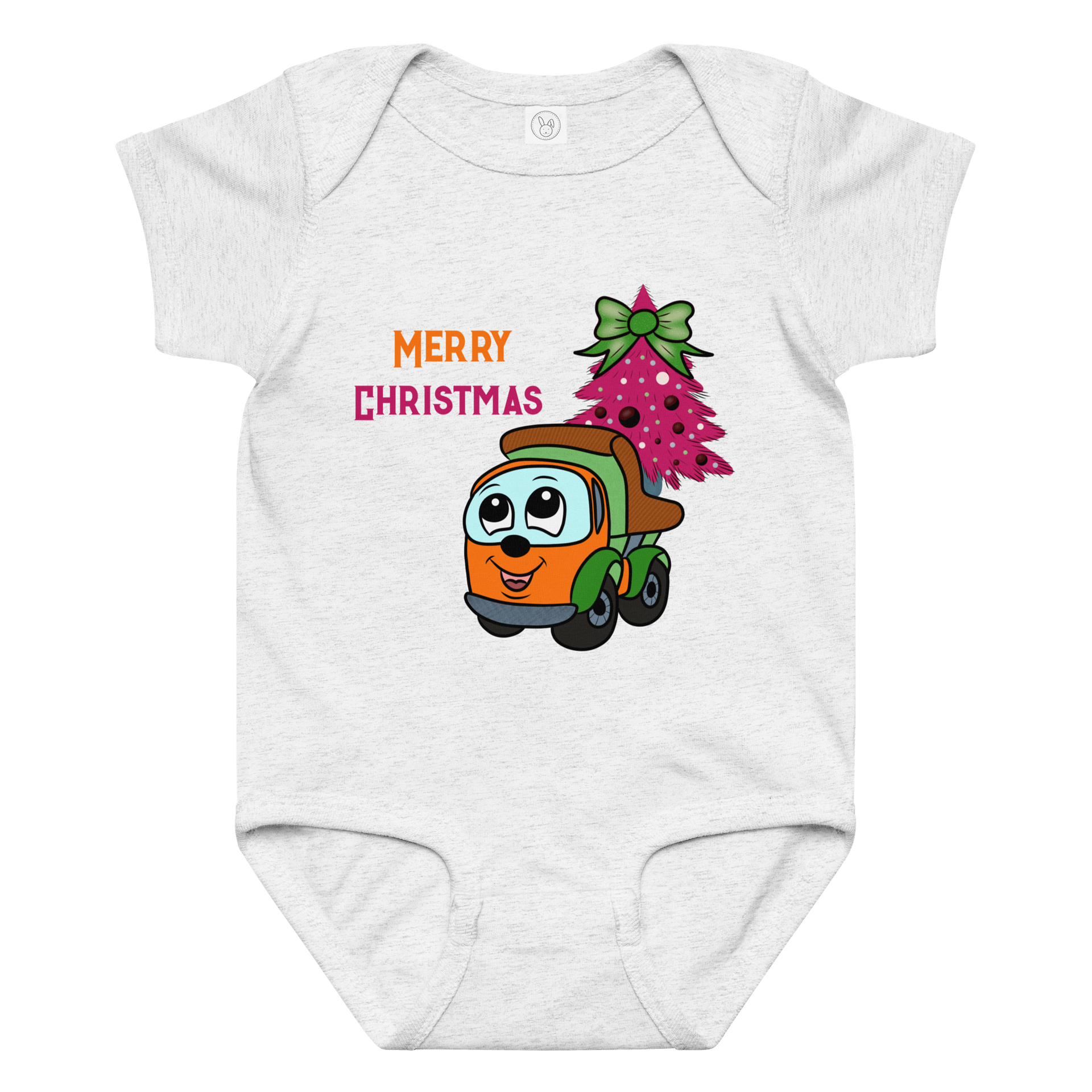 Merry Christmas Truck Baby Bodysuit product image (5)