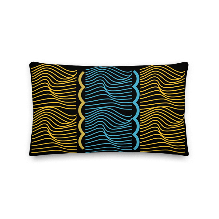 Rhythmic Waves Premium Pillow product image (1)