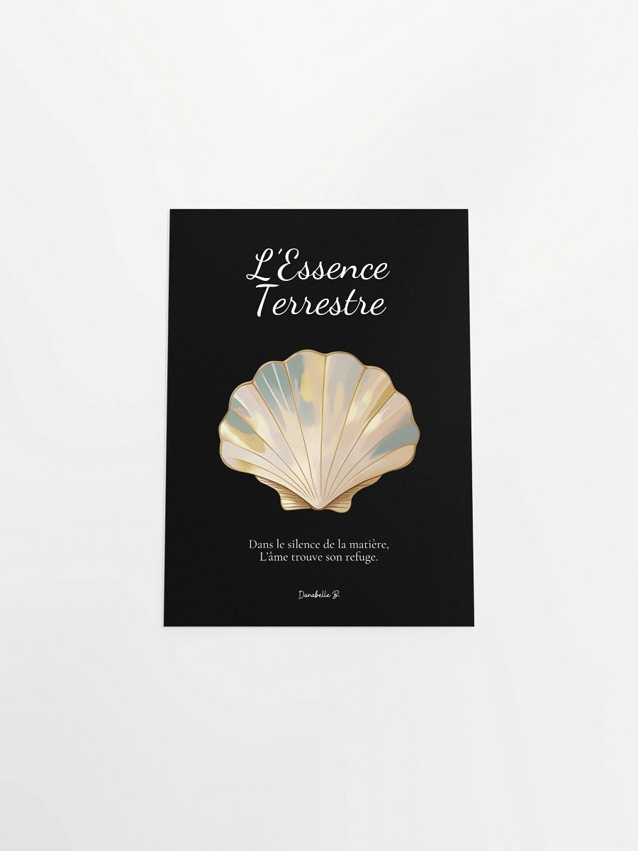 Poster artistique - Coquille Saint-Jacques - L'Essence Terrestre - Cadeau Déco Energie Vibratoire product image (4)