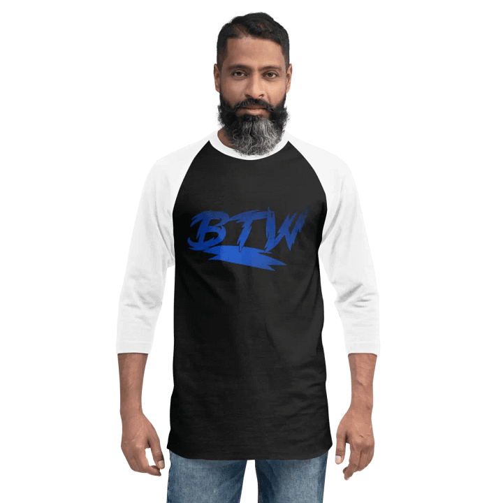 New BTW logo mens raglan Tee product image (12)