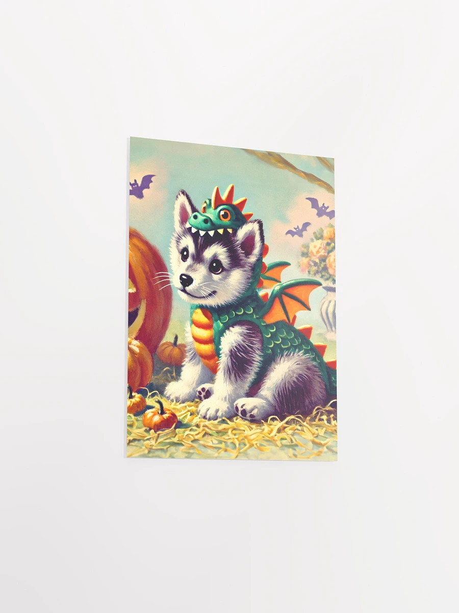 Dragon Husky Puppy Halloween Premium Poster product image (20)