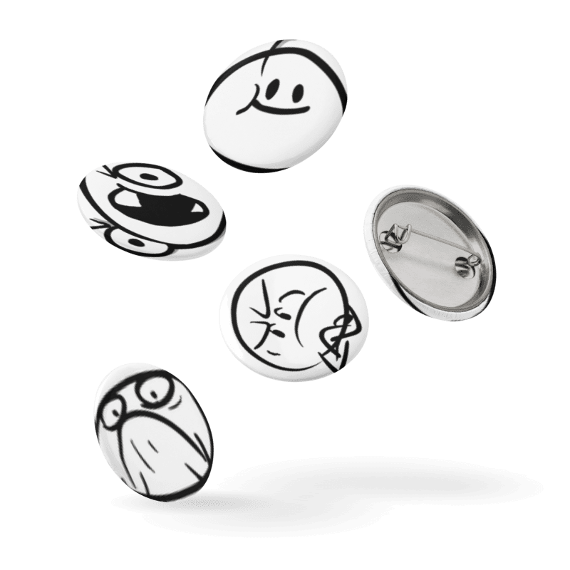 Eggheads Pin Buttons Set product image (6)