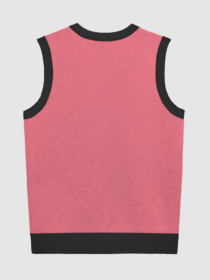 PLEASE DON'T MAKE ME TALK (hot pink and black) knitwear vest product image (8)