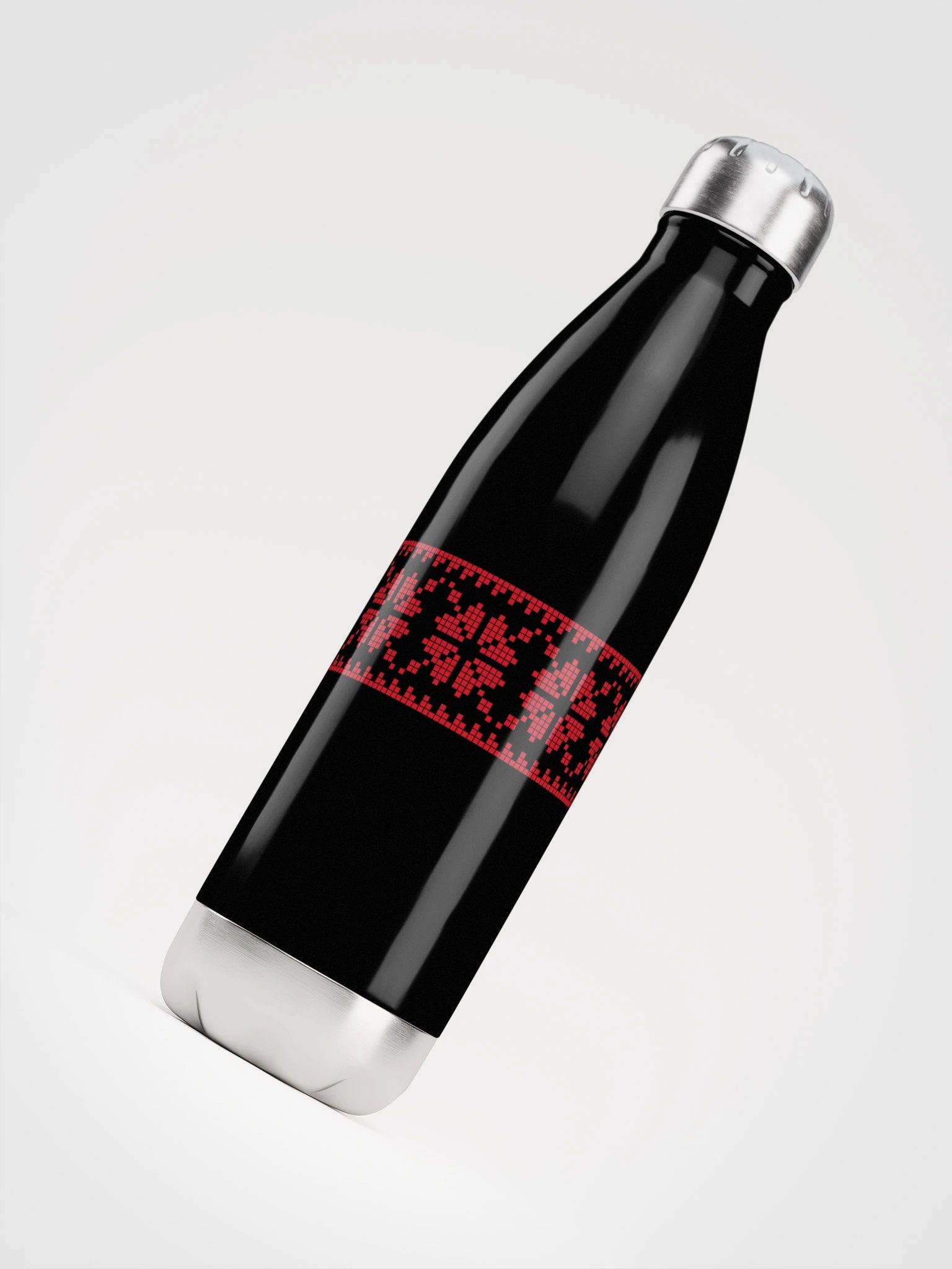 Red Tatreez Stainless Steel Water Bottle product image (5)