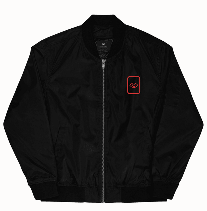EyeSeeThru Logo Premium Recycled Bomber product image (1)