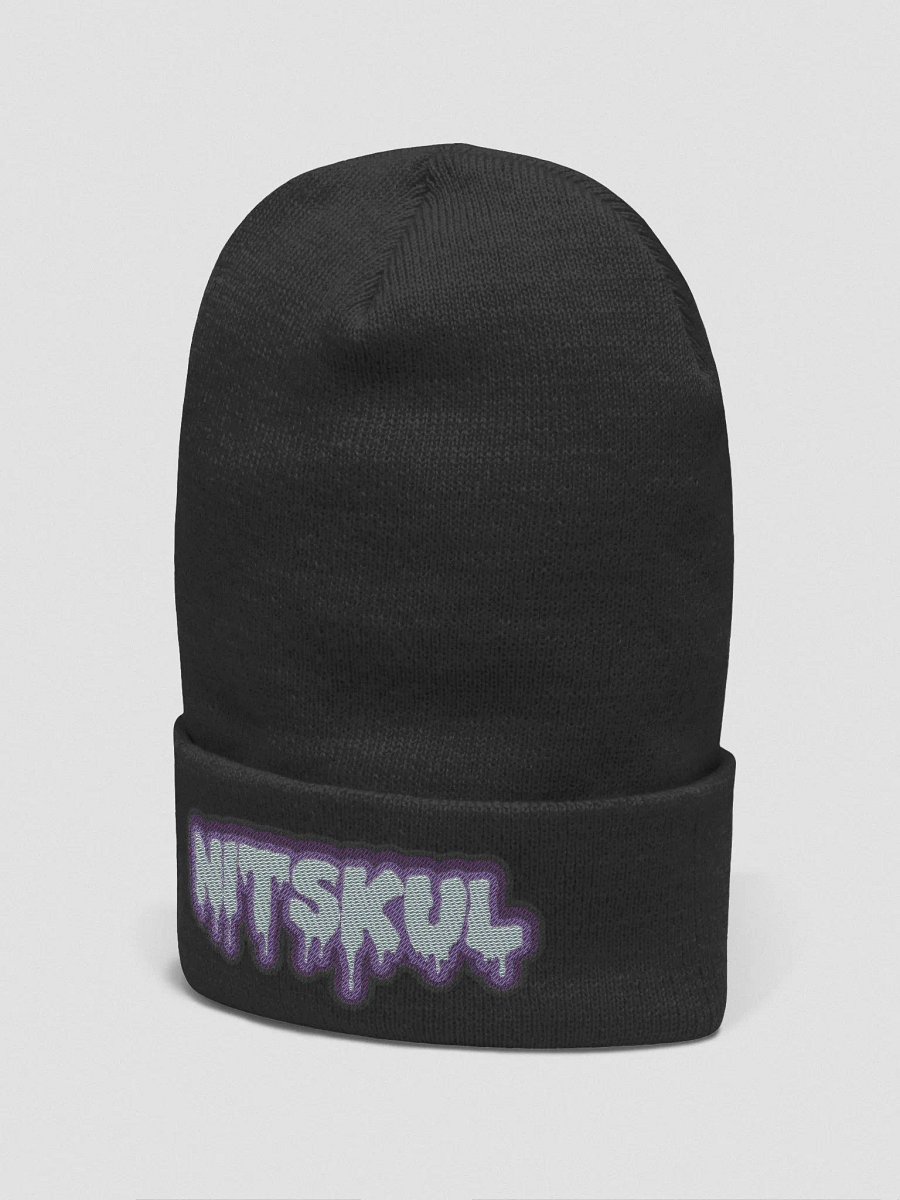 Drippy Nitty Embroidered Cuffed Beanie product image (2)