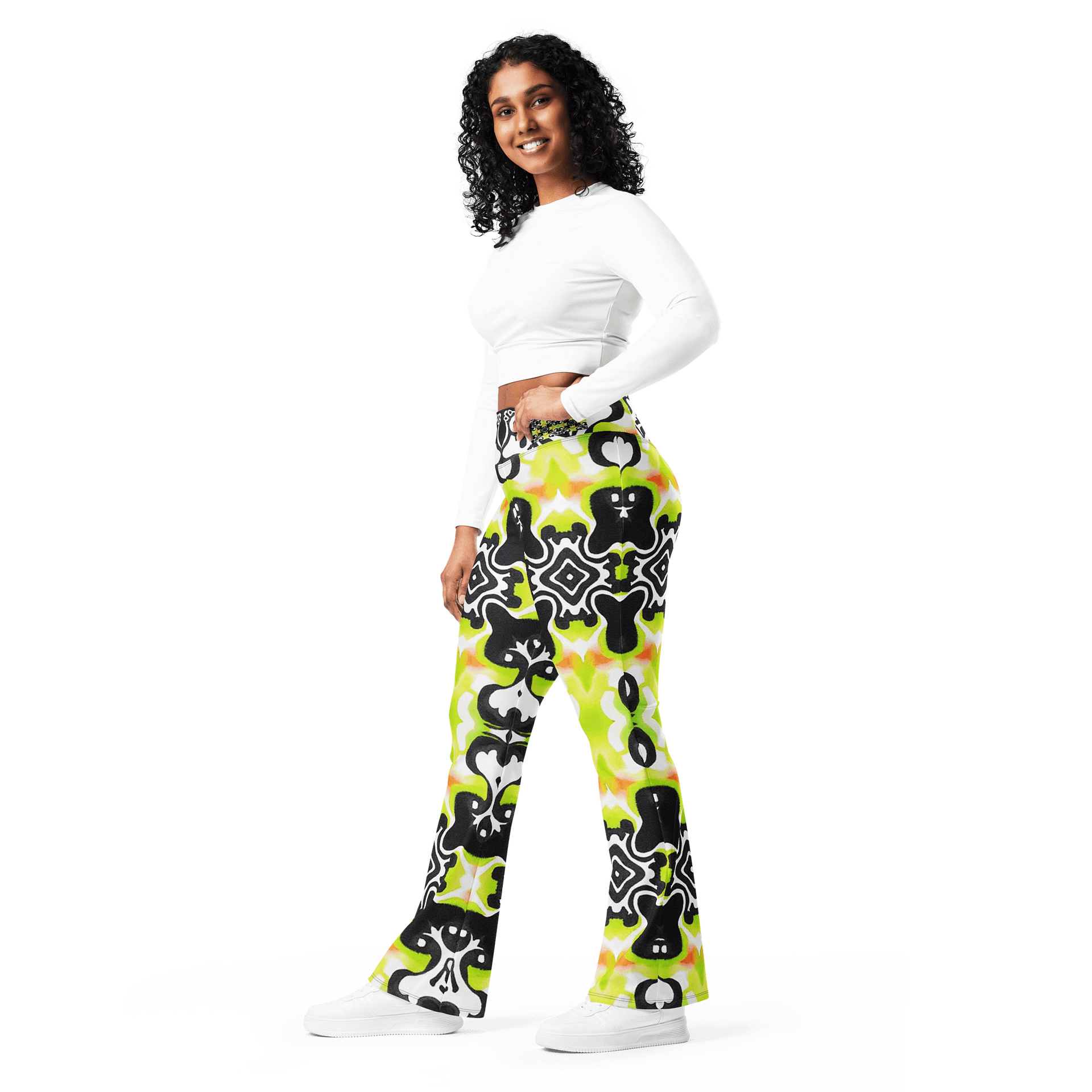 Barry Grady 'Dreamy Blossom' Flare Leggings product image (11)