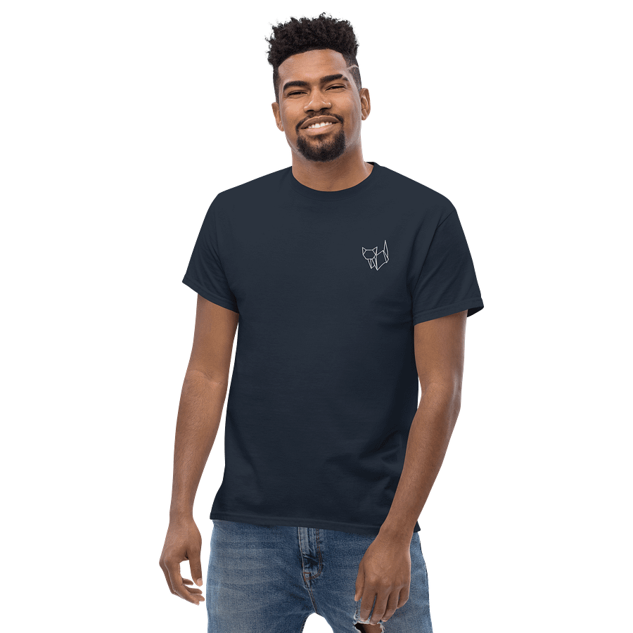 Embroidered Origami Cat T-Shirt product image (5)