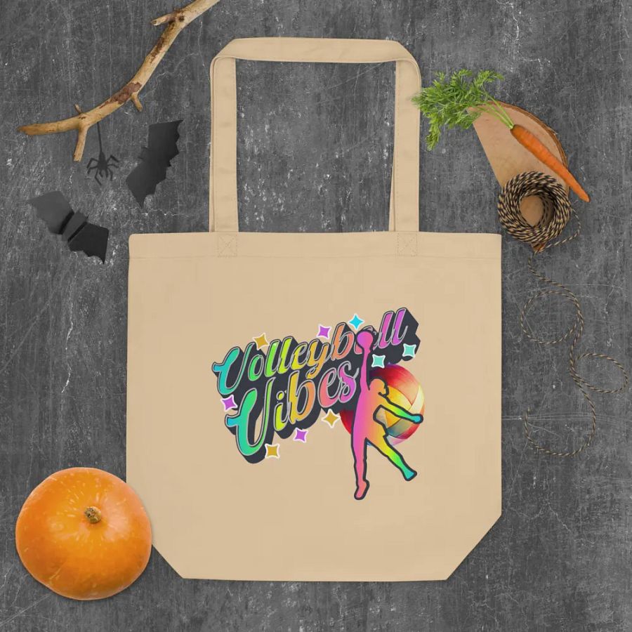 Volleyball Vibes Female Vibrant Tote Bag product image (4)
