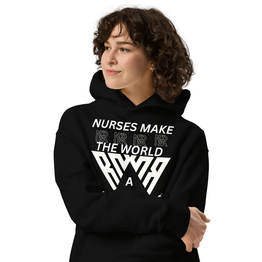 Tri-Wave Emblem Oversized Hoodie product image (4)