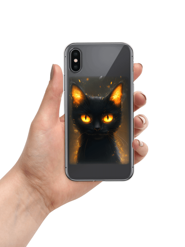 iPhone case with Fire Cat product image (2)