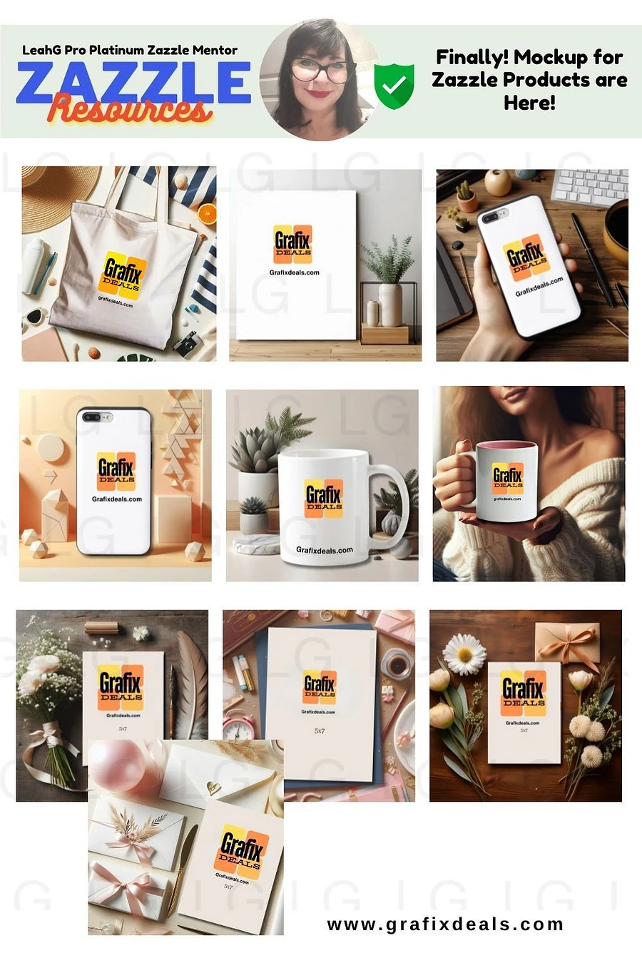 Zazzle Product Mockup Templates for Cover Images - Plus 17 Page Guide product image (2)