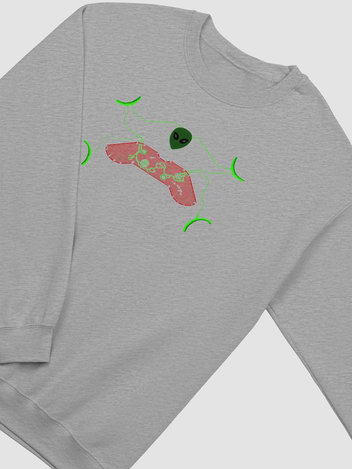 Galactic Gamer Alien Crewneck Sweatshirt product image (2)