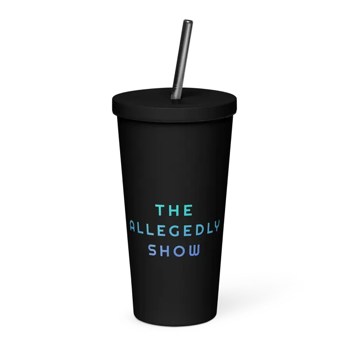 The Allegedly Show Black Matte Water Bottle product image (1)