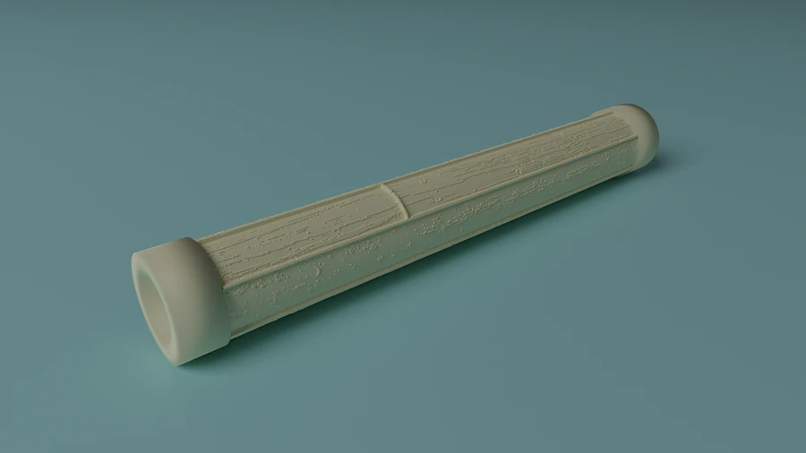 Wood plank textured roller (STL Digital file) product image (1)