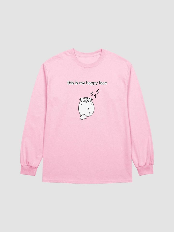This Is My Happy Face - Gildan Unisex Long Sleeve Tee product image (9)