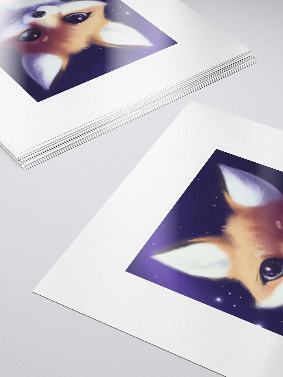 Cute Galactic Fox Sigma Sticker product image (5)