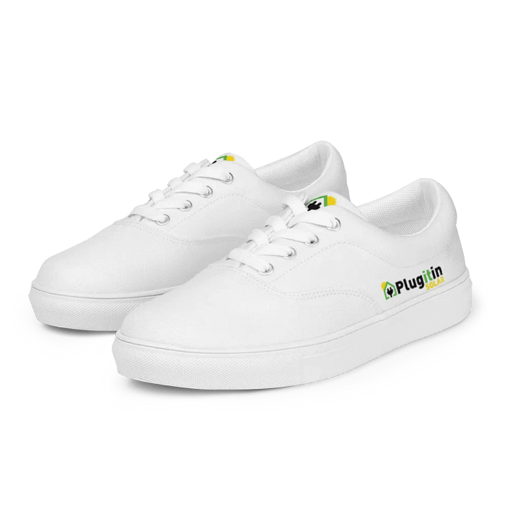 Plug It In Solar High-Quality Women's Lace-Up Canvas Shoes product image (2)