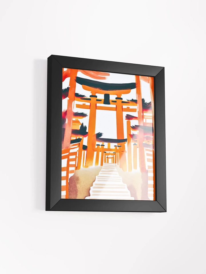 Tranquil Torii Gates: Framed Watercolor Poster product image (12)