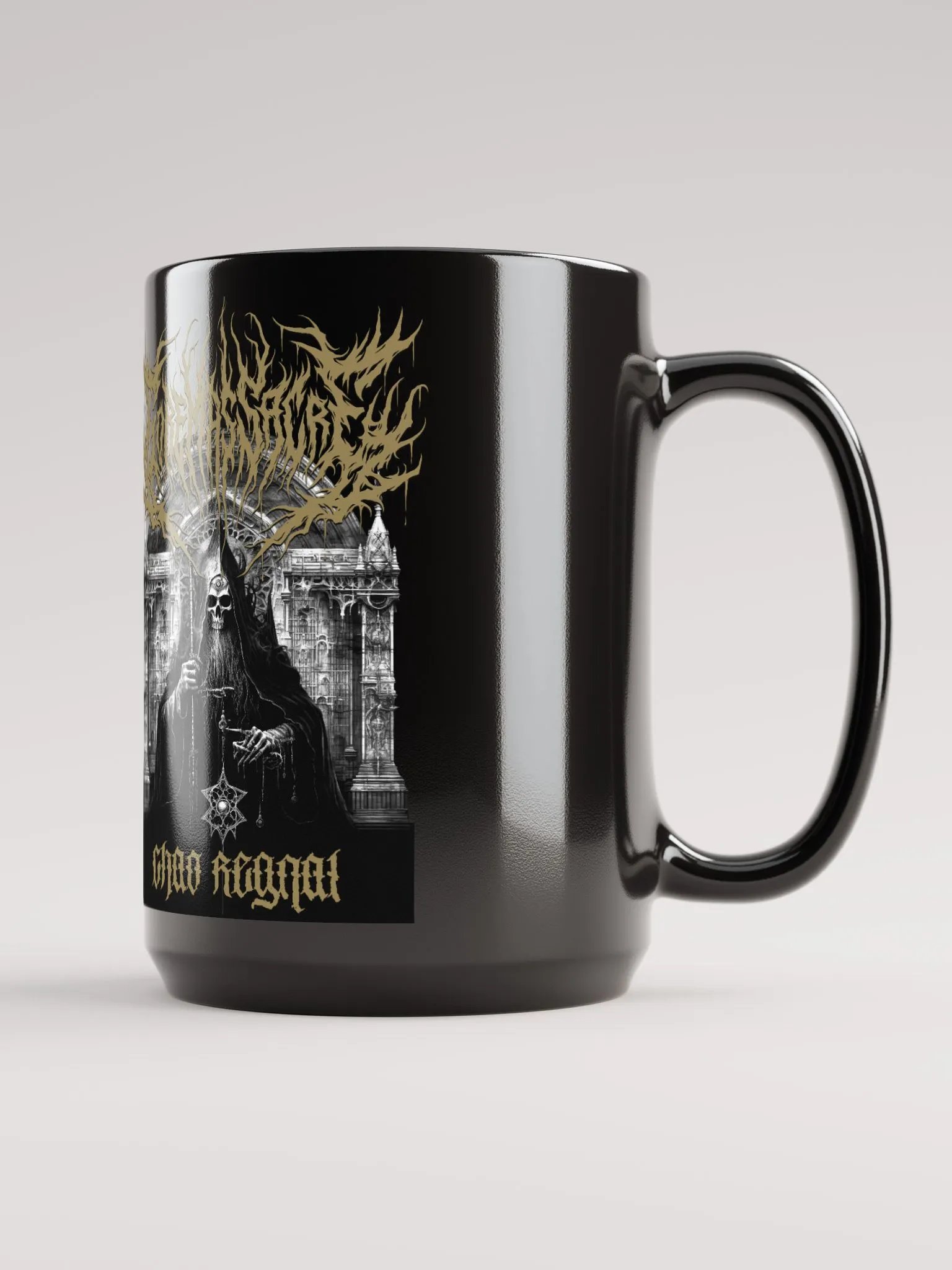 Skeleton Priest Mug Gold Logo product image (1)