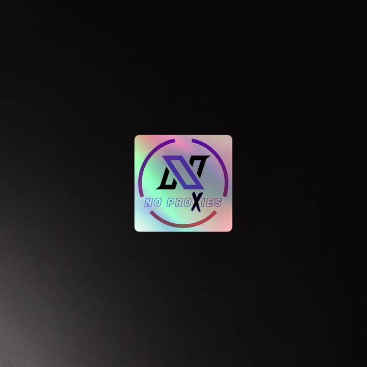 No Proxies Holographic Sticker product image (2)