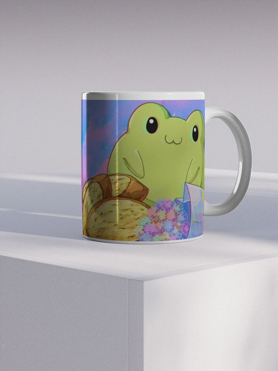 Holly's Froggy Friend White Glossy Mug product image (1)