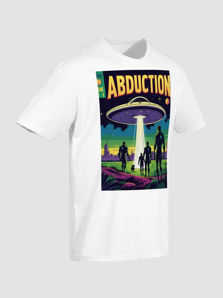 1970s Sci-Fi Comic T-Shirt – Retro Alien Abduction Art product image (11)