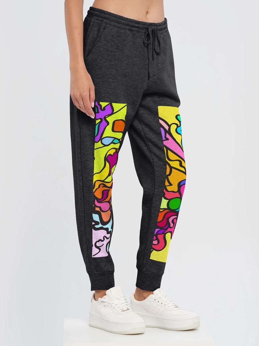 Vibrant Flowing Abstract Joggers - Wave at Sunset product image (15)