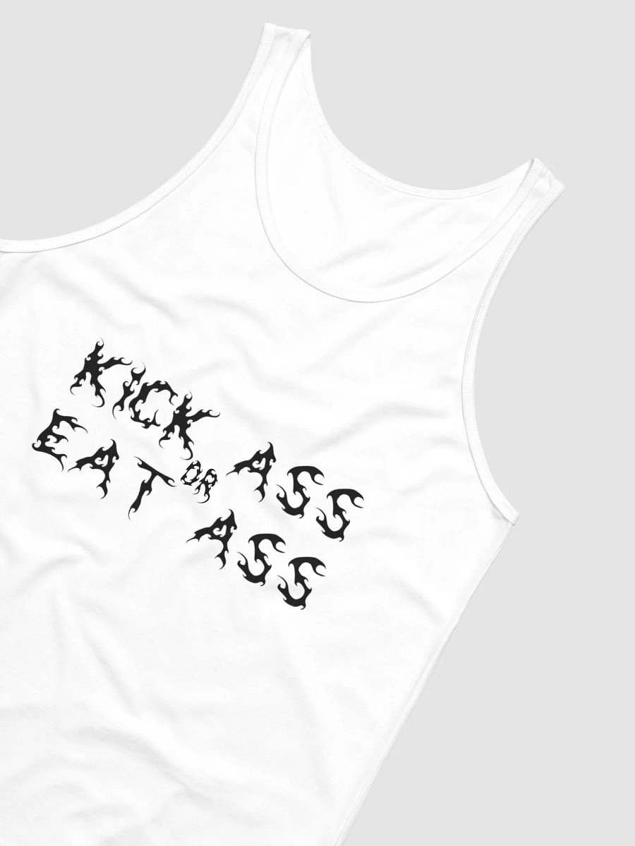 Kick Ass Or Eat Ass Tank Top (White) product image (4)