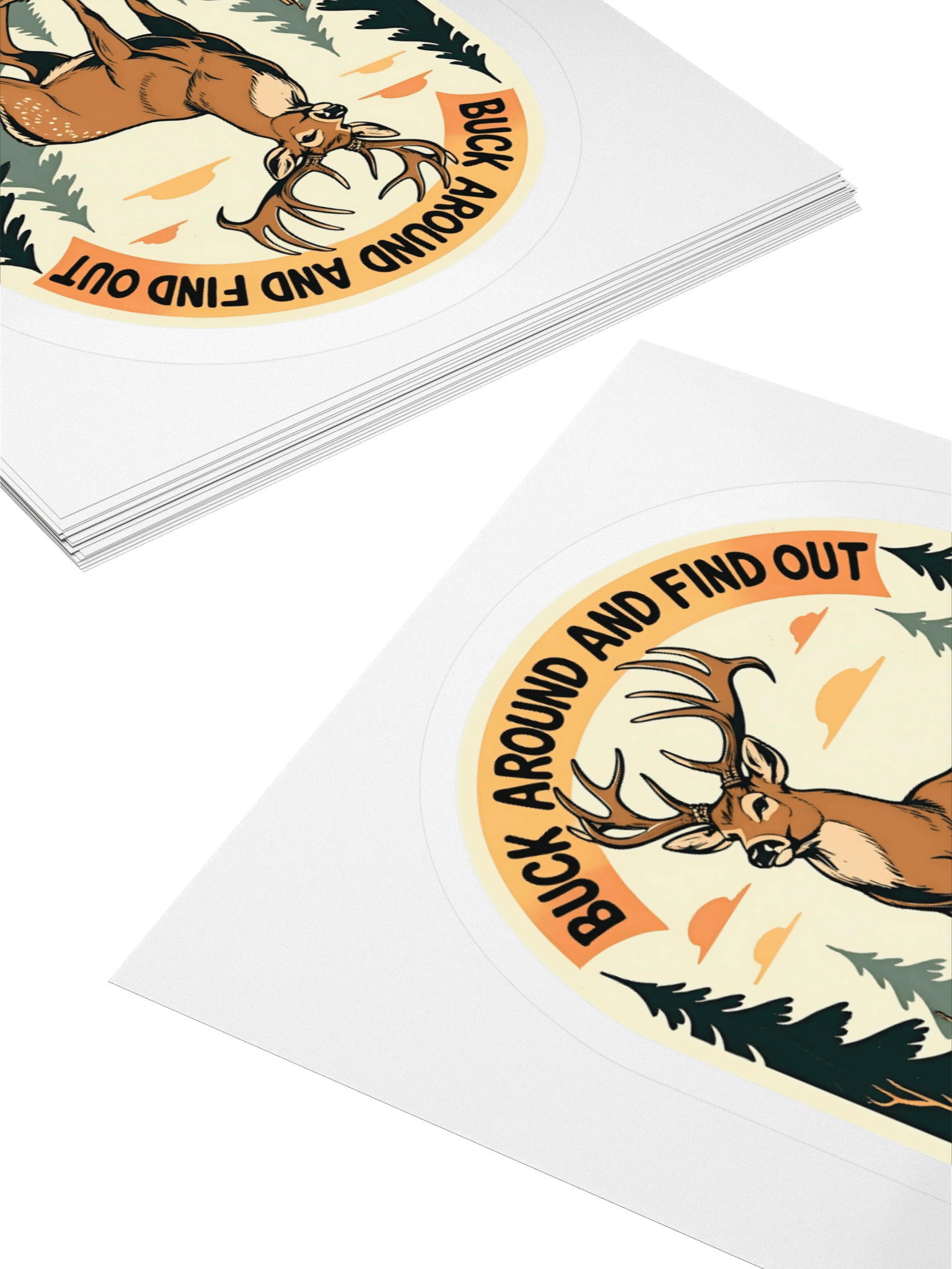 Buck Around Kiss Cut Sticker product image (4)