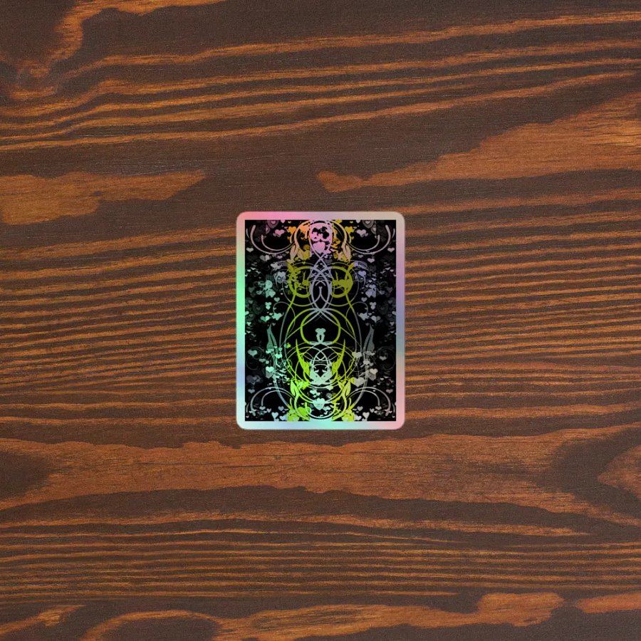 Demigender Pride Flag Sticker (Flourish Variation) product image (3)