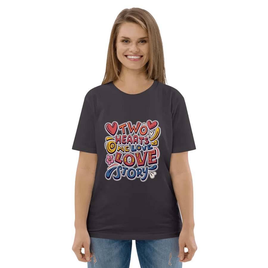 Two Hearts, one love story T-shirt product image (6)