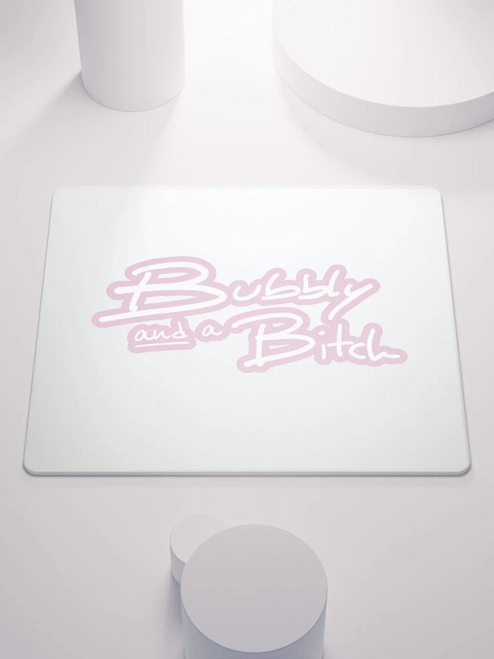 Bubbly and a B*tch (lined design, #E1B9CE) mouse pad product image (1)