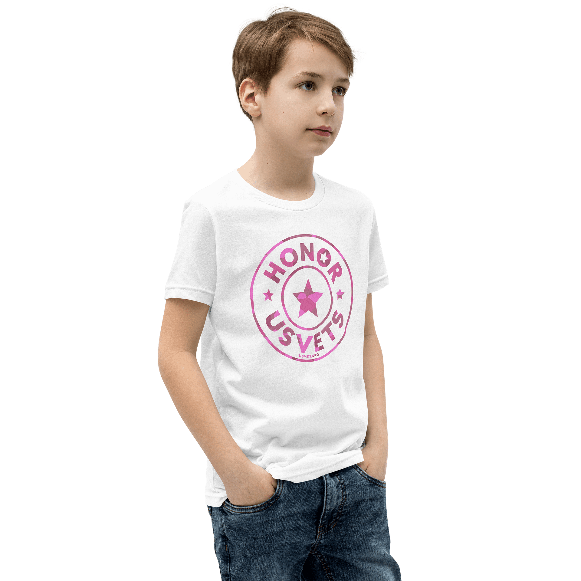 Pink HONORUSVETS Star Youth Tee - Limited Edition product image (20)