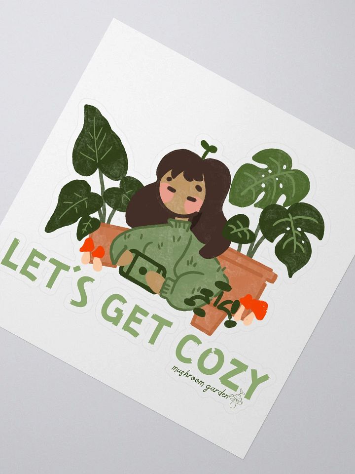 LETS GET COZY STICKER product image (2)
