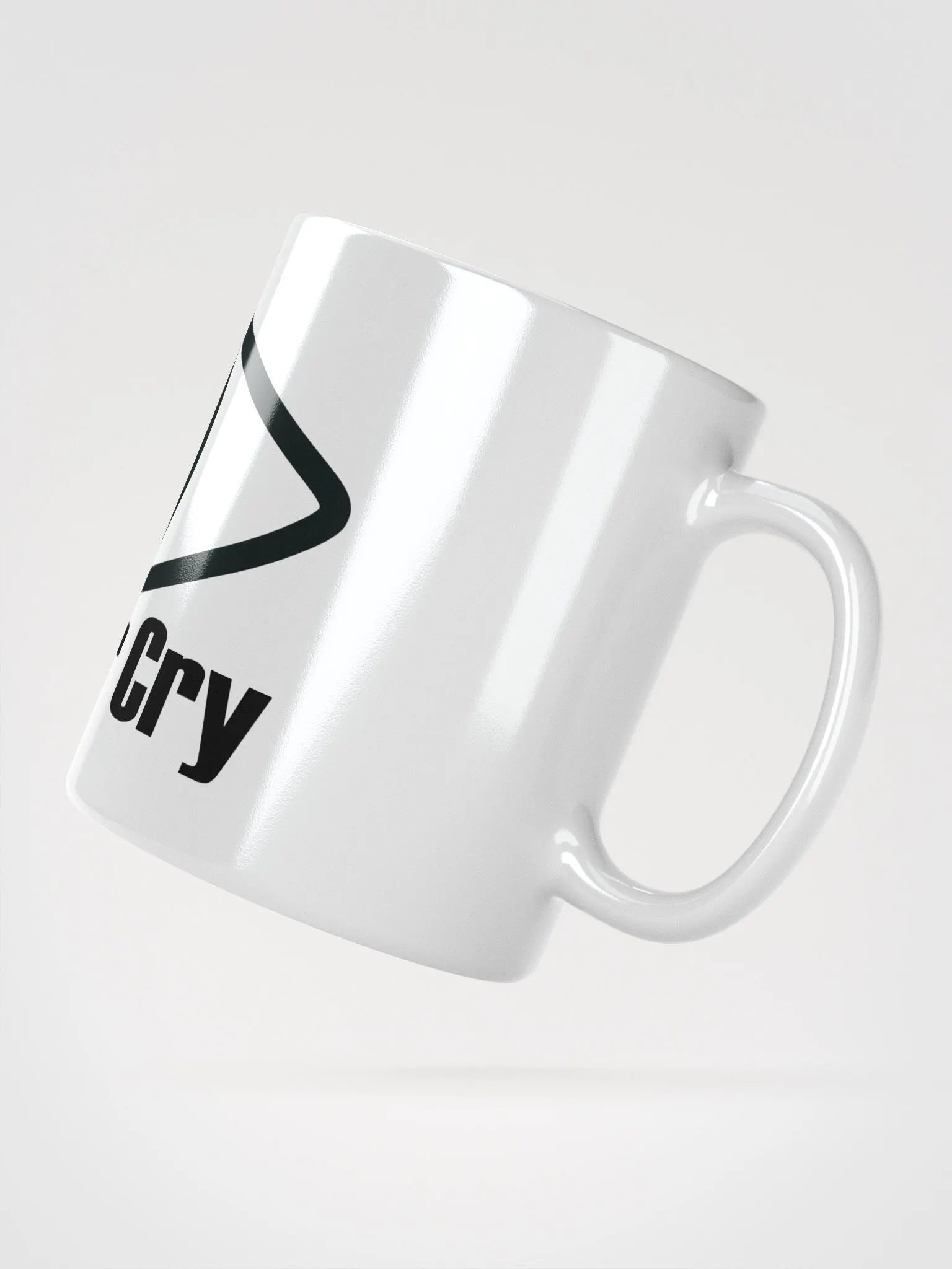 Forever Cry - Black - White Glossy Mug product image (3)