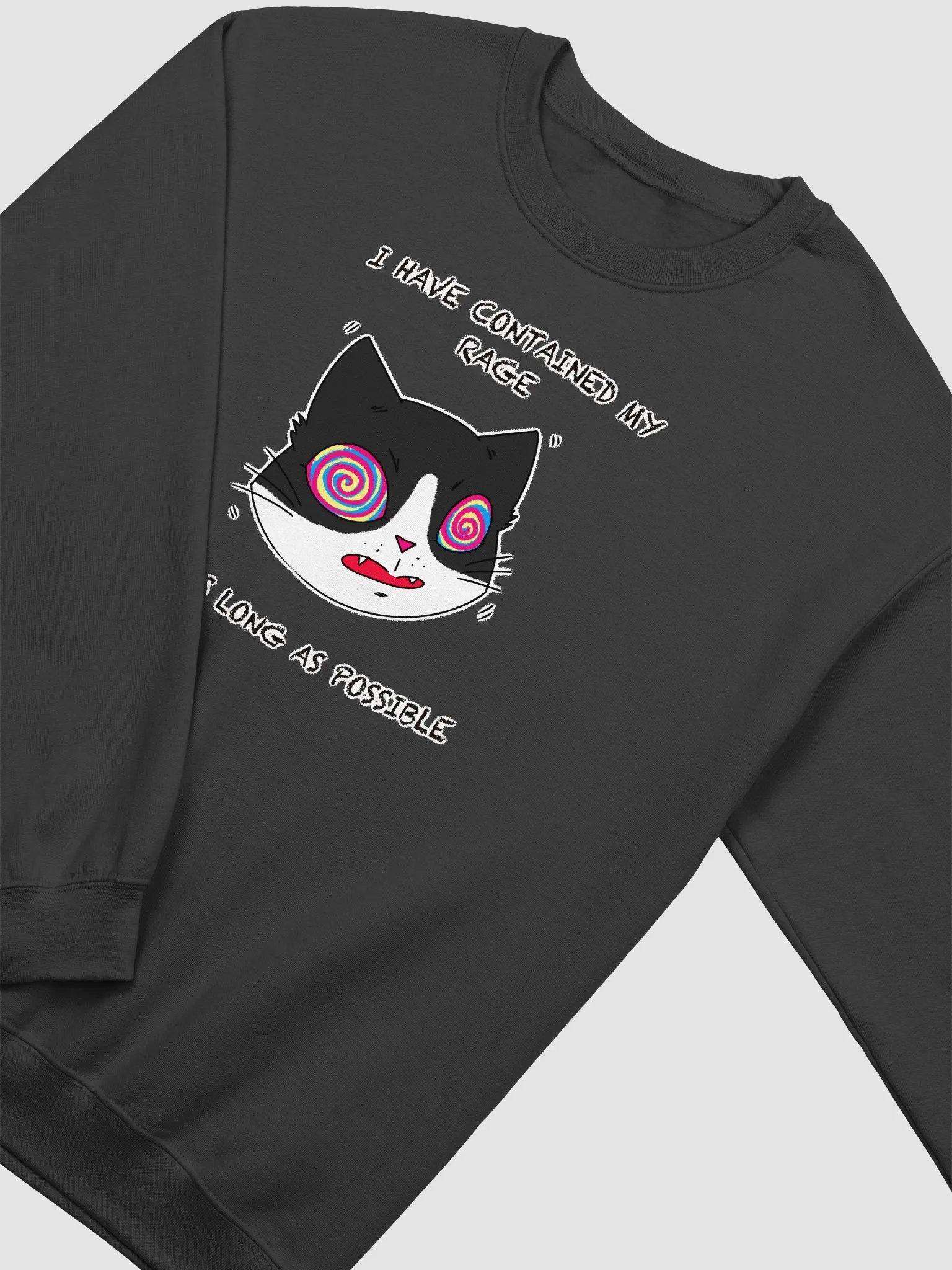 Rage Cat Crewneck Sweatshirt Multicolor product image (3)