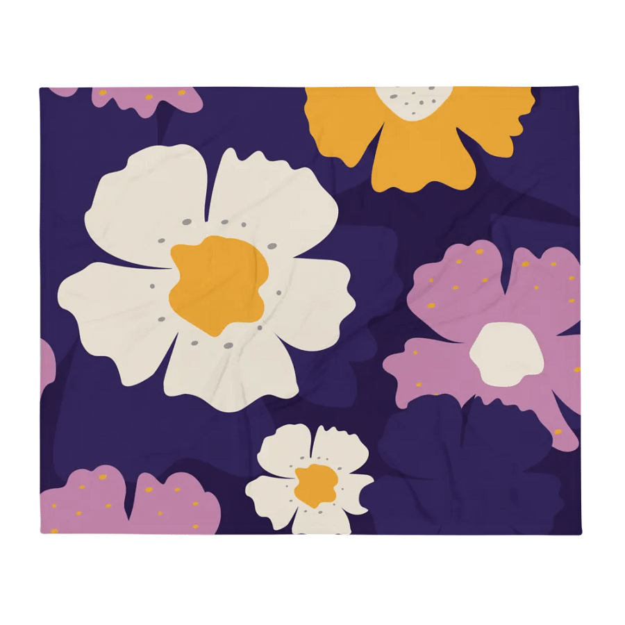 Violet & Golden Flowers Blanket product image (2)