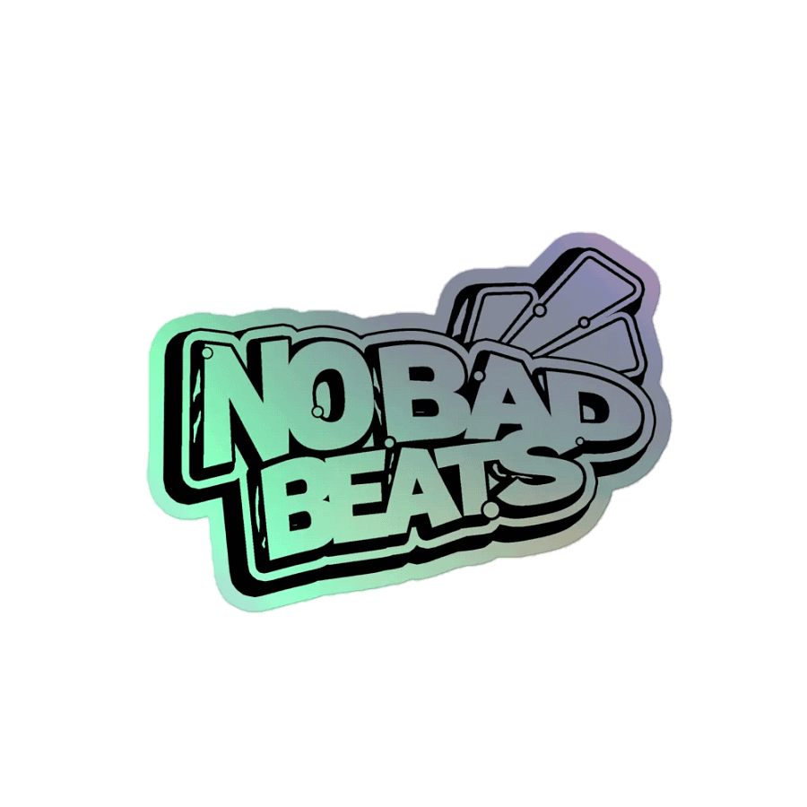 NO BAD BEATS LOGO HOLO STICKER product image (2)