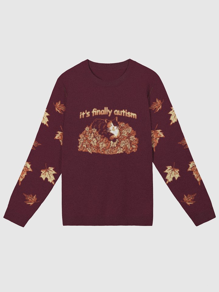 It's Finally Autism - Autumn Cat Sweater product image (1)