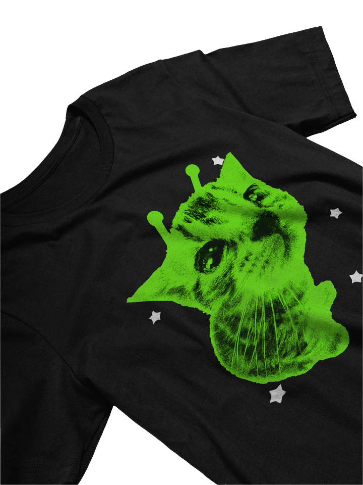 Y2K Alien Cat Meme | Retro T-Shirt product image (2)