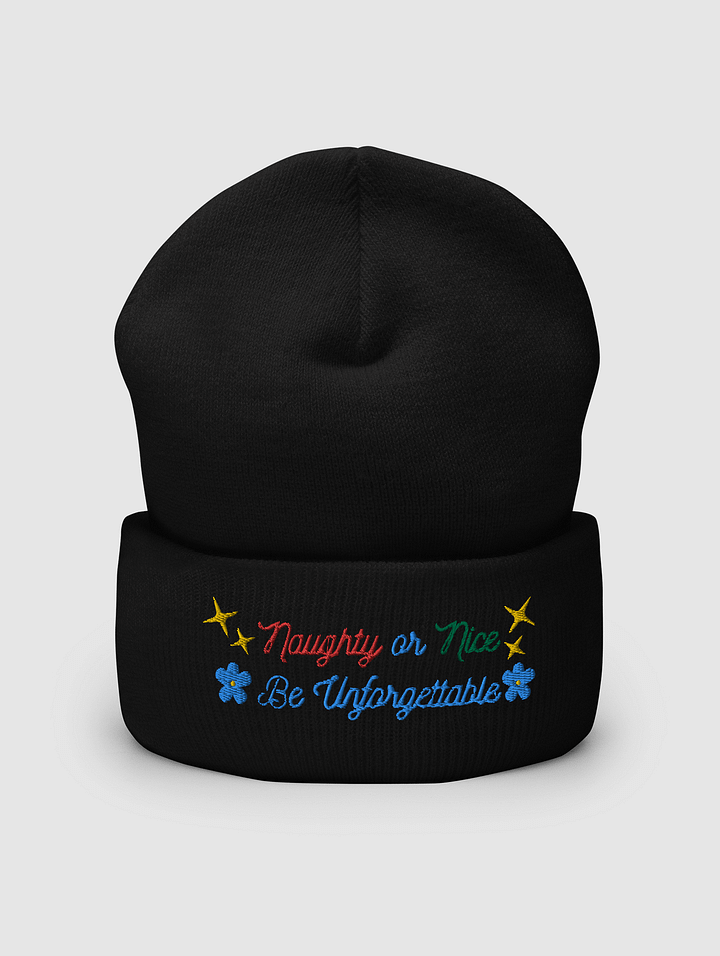 Naughty or Nice Be Unforgettable Cuffed Beanie product image (1)
