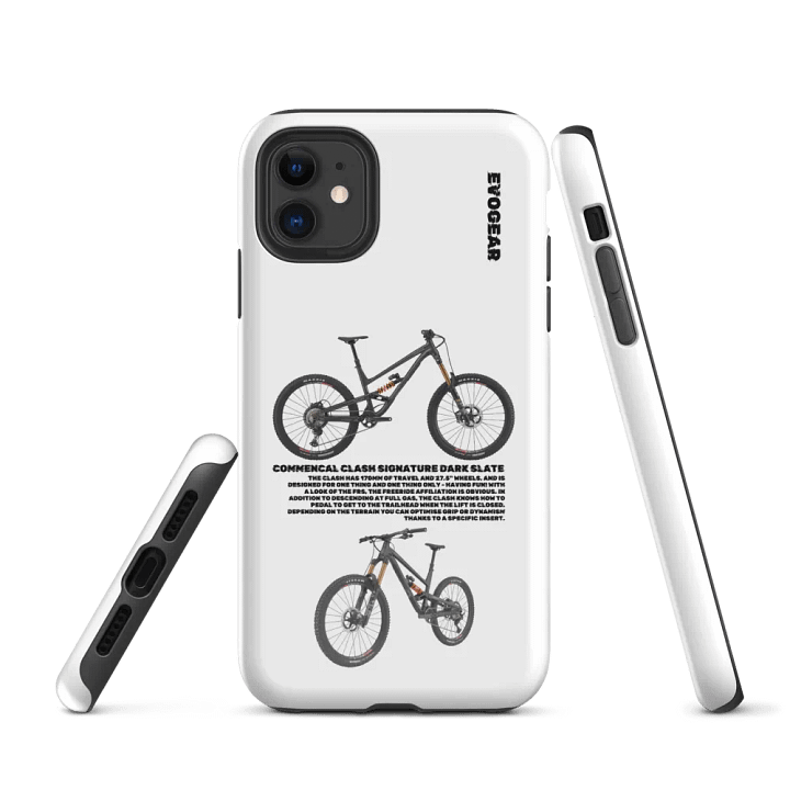 White Clash Signature Dark Slate iPhone Case product image (1)