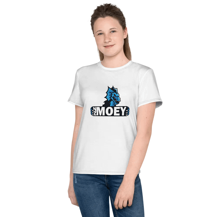 NZMOEY Logo Youth Crew Neck T-Shirt product image (2)