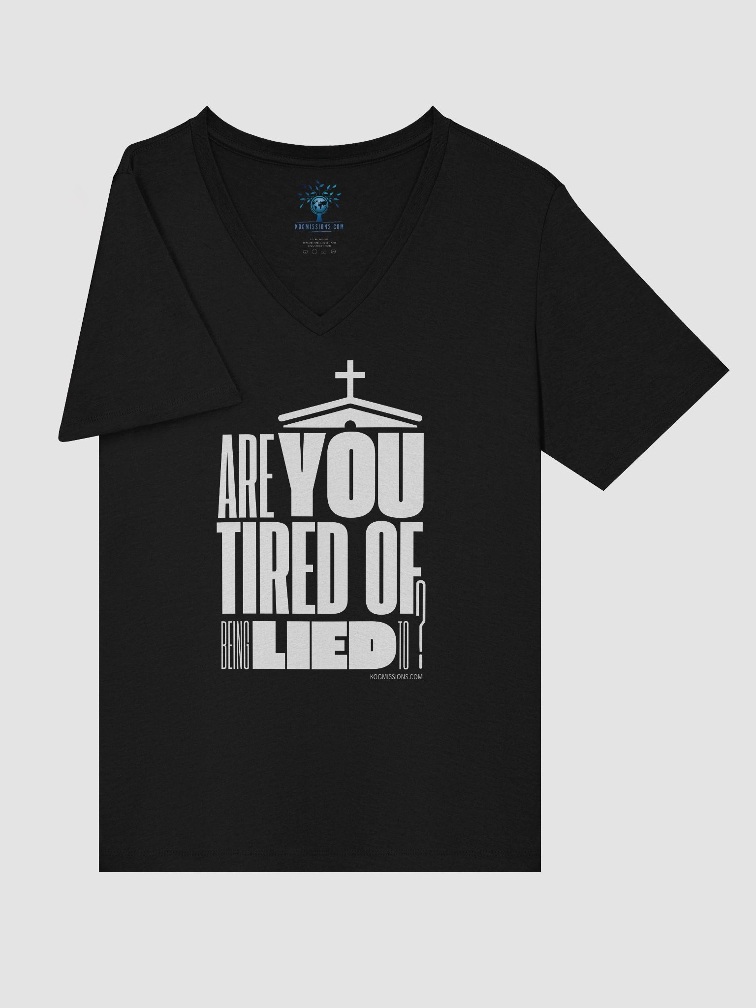 Church Lies Women's Lightweight Relaxed Fit V-Neck Tee product image (5)